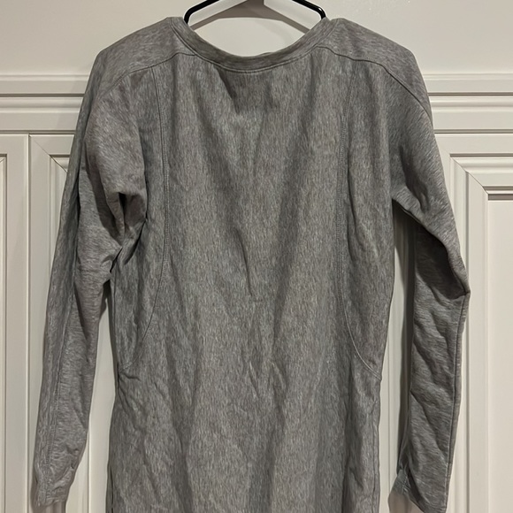Athleta Salinas Sweatshirt Tunic Dress Gray Size X-Small - Picture 2 of 11
